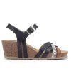 Dorking nu pieds sandales d8551 noir