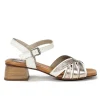 Dorking nu pieds sandales d9062 blanc or