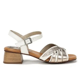 Dorking nu pieds sandales d9062 blanc or