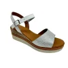Eva frutos nu pieds sandales 569 blanc argent