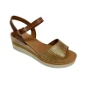 Eva frutos nu pieds sandales 569 marron or