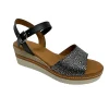 Eva frutos nu pieds sandales 569 noir