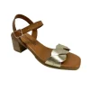 Eva frutos nu pieds sandales 3439 marron or