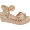 Geo reino nu pieds sandales vialor multicouleurs