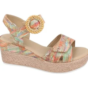Geo reino nu pieds sandales vialor multicouleurs