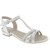 Geo reino nu pieds sandales zepabe argent