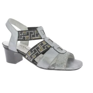 Geo reino nu pieds sandales vata argent