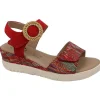 Geo reino nu pieds sandales kepar rouge