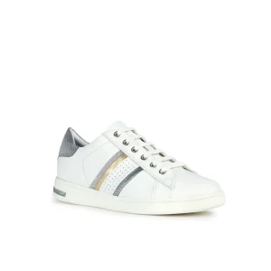 Geox baskets d351bb blanc argent