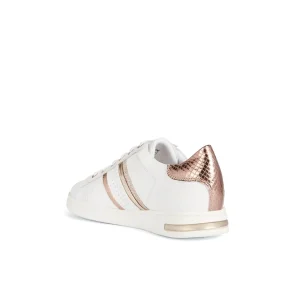 Geox baskets d351bb blanc rose