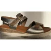 Jordana nu pieds sandales 681 or multicouleurs