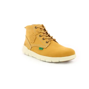 Kickers chaussures a lacets kick hi jaune