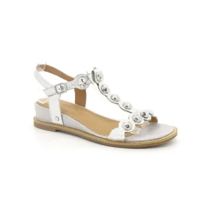 Mamzelle nu pieds sandales oleta argent