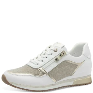 Marco tozzi baskets 23713 blanc or
