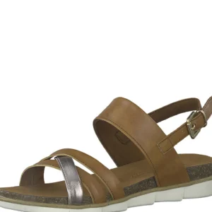Marco tozzi nu pieds sandales 28410 20 cognac