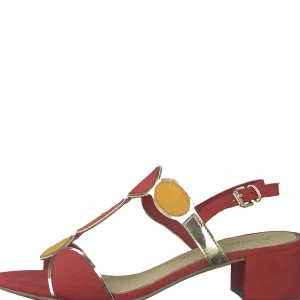 Marco tozzi nu pieds sandales 2823026 rouge