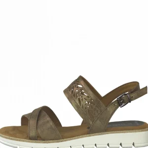 Marco tozzi nu pieds sandales 2860026 marron