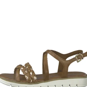 Marco tozzi nu pieds sandales 28608 20 cognac