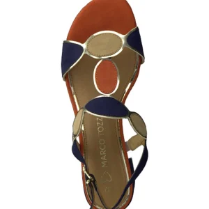 Marco tozzi nu pieds sandales 28230 20 marine multicouleurs