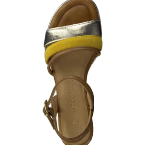 Marco tozzi nu pieds sandales 28724 20 jaune