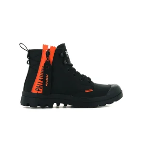 Palladium chaussures a lacets pampa unlcked noir