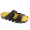 Plakton nu pieds et sandales barna noir