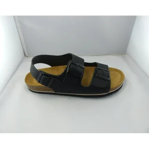 Plakton nu pieds et sandales baku noir