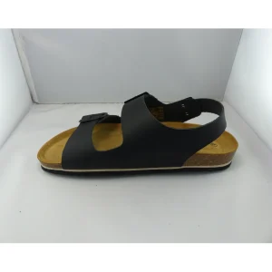 Plakton nu pieds et sandales baku noir