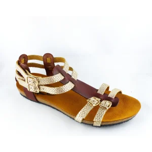 Plakton nu pieds sandales mam almond or