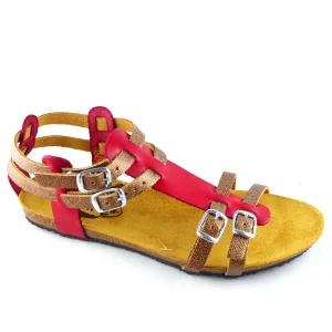Plakton nu pieds sandales mam almond gris