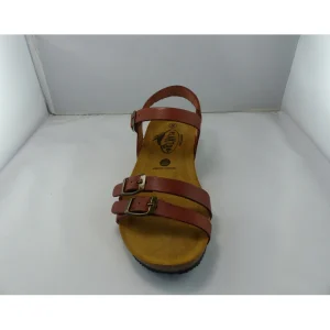 Plakton nu pieds sandales novela marron