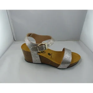Plakton nu pieds sandales brissa argent