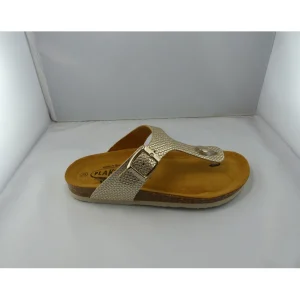 Plakton nu pieds sandales bolero argent
