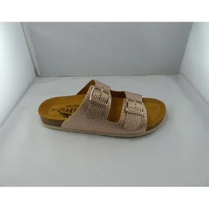 Plakton nu pieds sandales beta rose