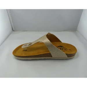 Plakton nu pieds sandales bolero argent