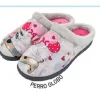 Pluma flex chaussons r12213 perro globo gris