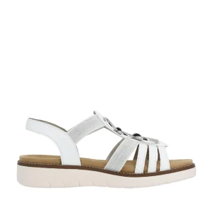 Remonte nu pieds sandales d2073 blanc