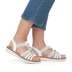 Remonte nu pieds sandales d2073 blanc