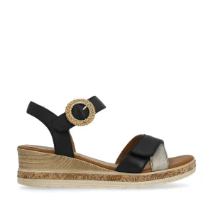 Remonte nu pieds sandales d3067 noir multicouleurs