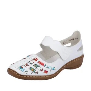 Rieker ballerines 41369 blanc
