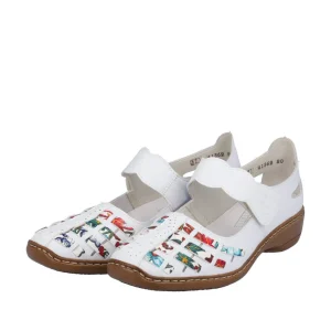 Rieker ballerines 41369 blanc