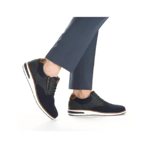 Rieker chaussures a lacets 11311 marine