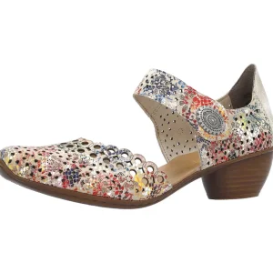 Rieker escarpins 43753 beige multicouleurs