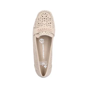 Rieker mocassins 40068 blanc beige