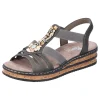 Rieker nu pieds sandales 62949 taupe