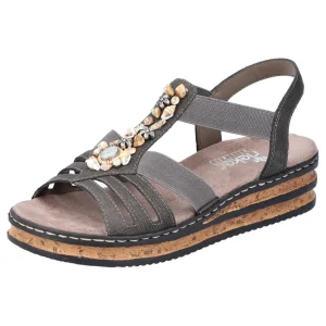 Rieker nu pieds sandales 62949 taupe