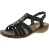 Rieker nu pieds sandales 608g9 noir