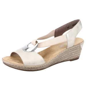 Rieker nu pieds sandales 624h6 beige