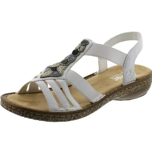 Rieker nu pieds sandales 628g5 blanc