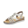 Rieker nu pieds sandales 679l4 blanc